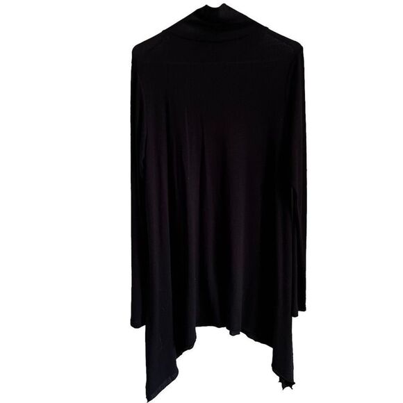 Torrid Asymmetrical Hem Cowl Neck Tunic Top Black Size 1 - Picture 7 of 7